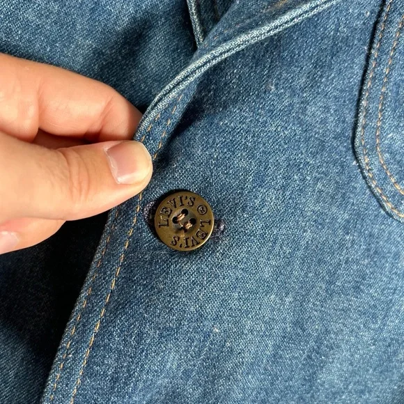 Levi's Blue Denim Blazer - Picture 3 of 9